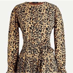 Jcrew leopard midi dress